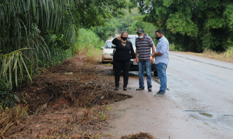 VEREADORES SE MOBILIZAM EM FAVOR DA RESTAURAÇÃO DE PONTOS CRÍTICOS DA MT -175