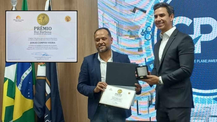 TRANSFORMAÇÃO: Prefeito Jonas Campos recebe homenagem por tornar Reserva do Cabaçal referência em gestão administrativa